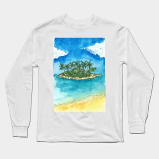 Tropical island Long Sleeve T-Shirt